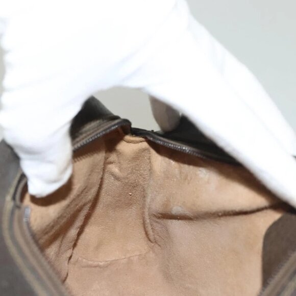 GUCCI GG Supreme Web Sherry Line Bag PVC Beige Gold 75 02 004 Auth BA3807 - Picture 13 of 16